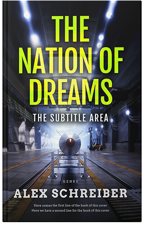 Premade Book Cover Yellow Green