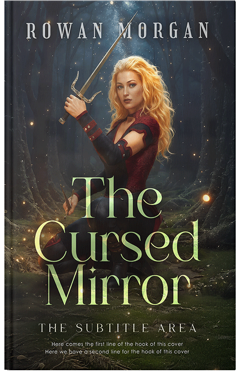 Front view of Premade Fantasy Book Cover - Heavy Metal