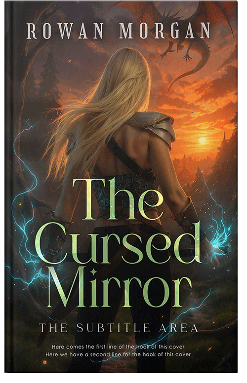 Front view of Premade Fantasy Book Cover - Zeus