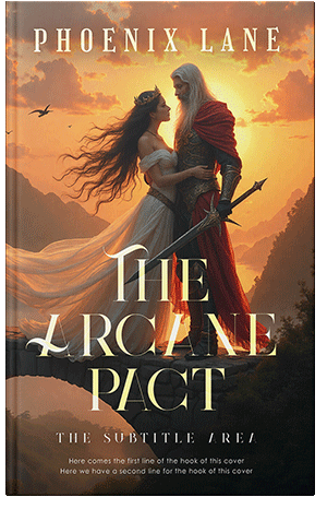 Premade Book Cover Brown Rust