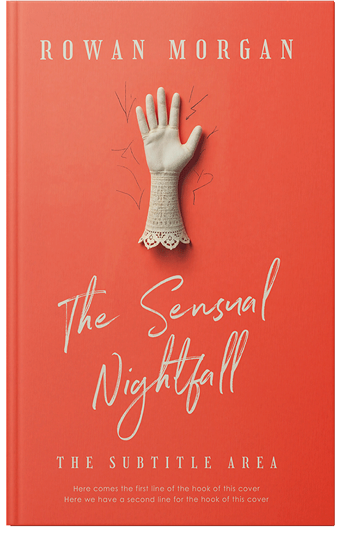 Front view of Premade Poetry Book Cover - Flamingo