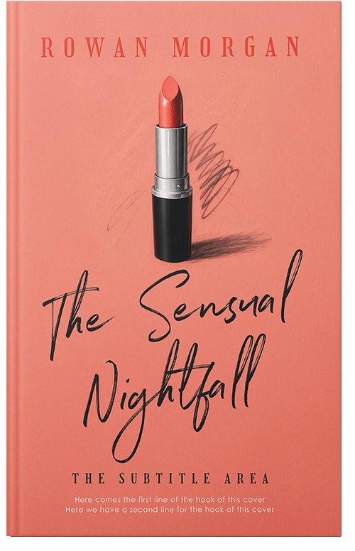 Front view of Premade Romance Book Cover - Apricot