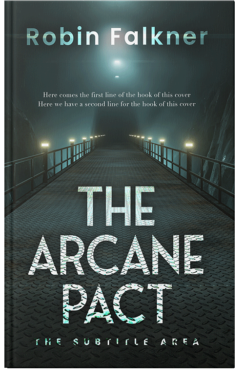 Front view of Premade Mystery & Thriller & Suspense Book Cover - Outer Space