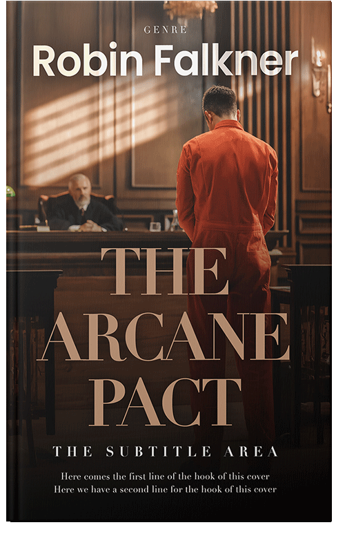 Front view of Premade Mystery & Thriller & Suspense Book Cover - Tan