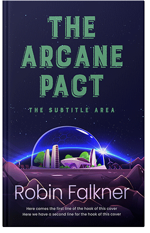 Pre Made Book Cover Violet