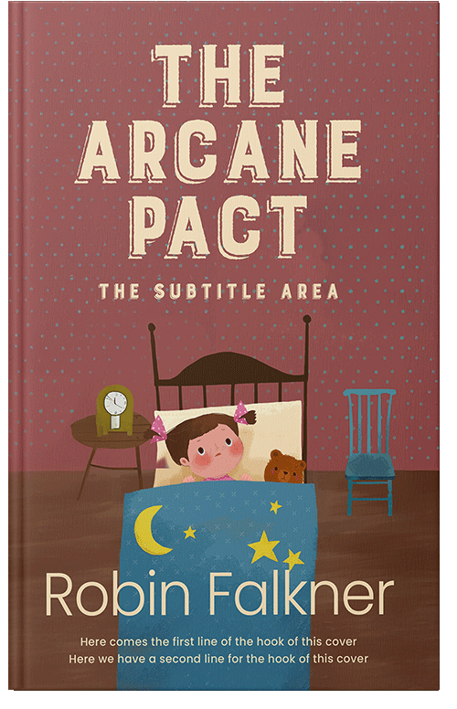 Front view of Premade Children's Book Cover - Spicy Mix