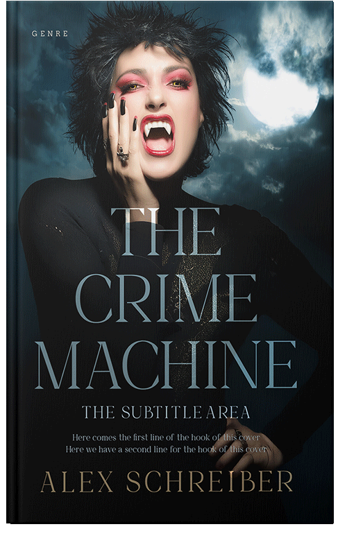 Front view of Premade Paranormal & Urban Book Cover - Bison Hide