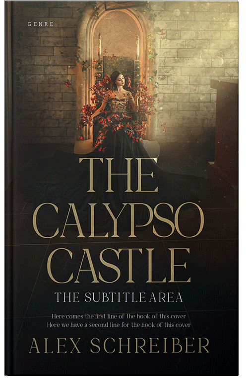 Front view of Premade Fantasy Book Cover - Teak