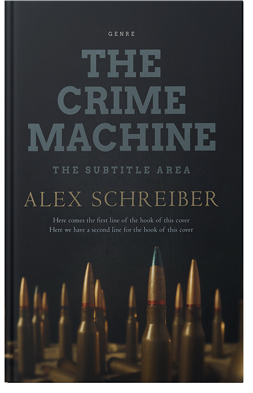 Front view of Premade Mystery & Thriller & Suspense Book Cover - Shark