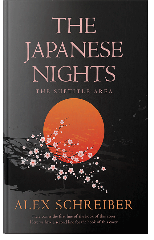 Front view of Premade Poetry Book Cover - Terracotta