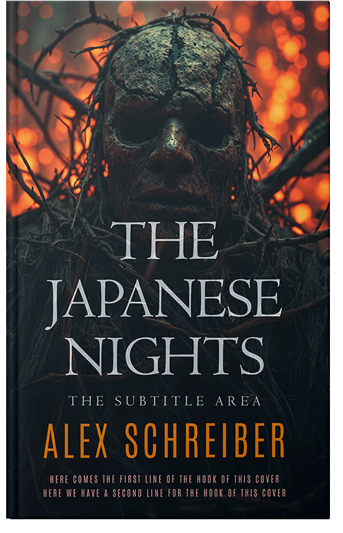 Front view of Premade Mystery & Thriller & Suspense Book Cover - Raw Sienna