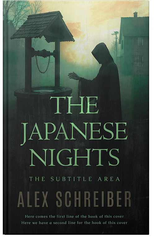 Front view of Premade Mystery & Thriller & Suspense Book Cover - Racing Green