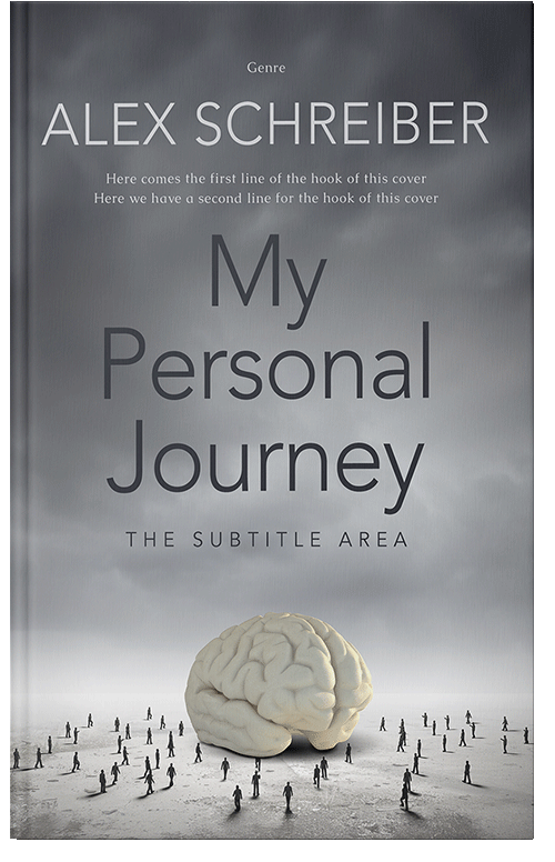 Front view of Premade Surreal Book Cover - Oslo Gray