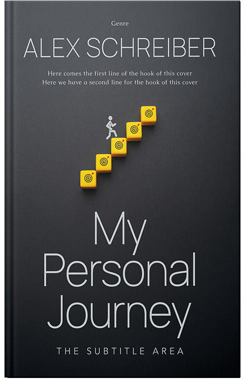 Front view of Premade Self-Improvement & Self-Help Book Cover - Shark