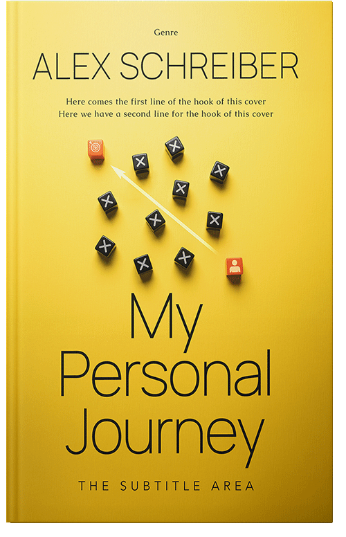 Front view of Premade Self-Improvement & Self-Help Book Cover - Golden Dream