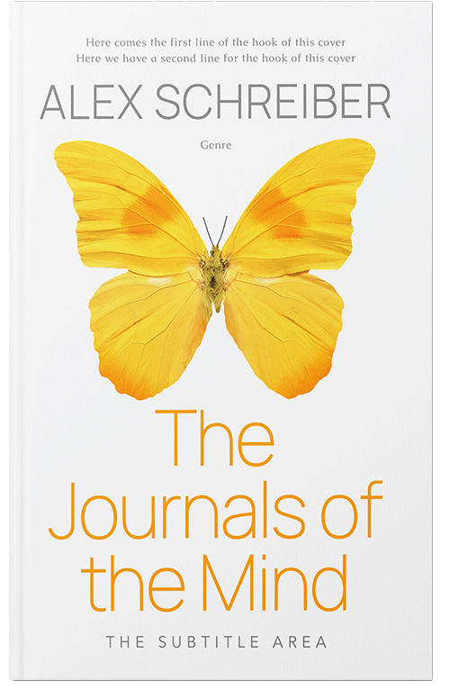 Front view of Premade Self-Improvement & Self-Help Book Cover - Lightning Yellow