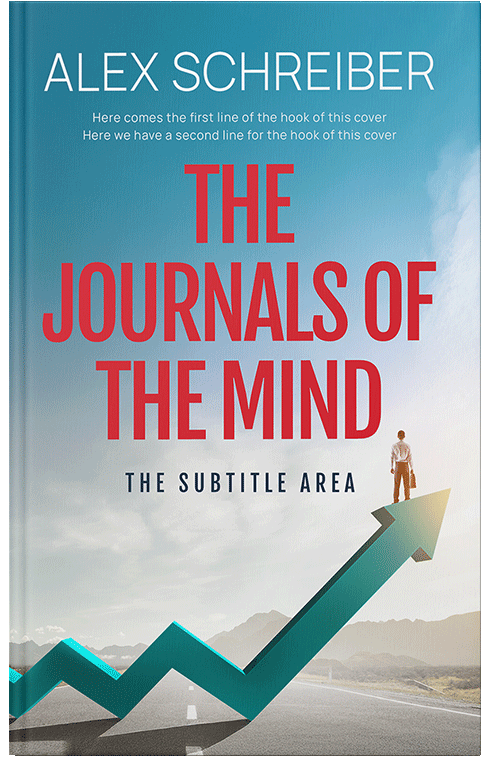 Front view of Premade Business Book Cover - Eastern Blue