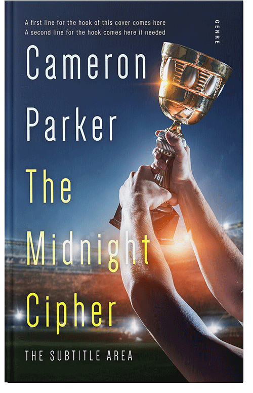 Front view of Premade Sports & Fitness Book Cover - Cameo