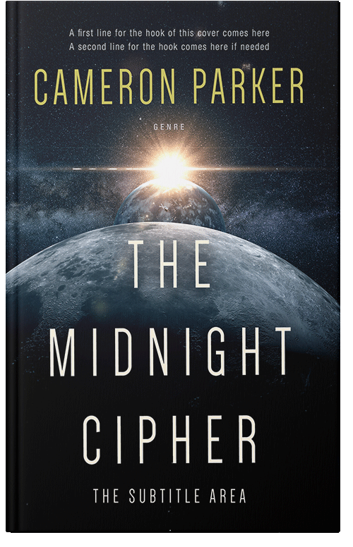 Front view of Ash #34352 - Premade Science Fiction Book Cover