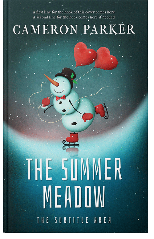 Front view of Premade Literary Fiction Book Cover - Blue Dianne