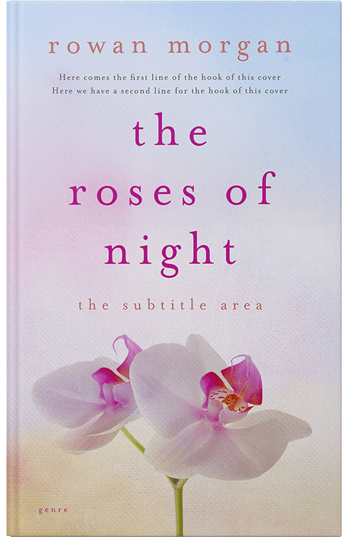 Front view of Premade Poetry Book Cover - Mischka