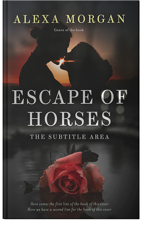 Front view of Premade Romance Book Cover - Dune