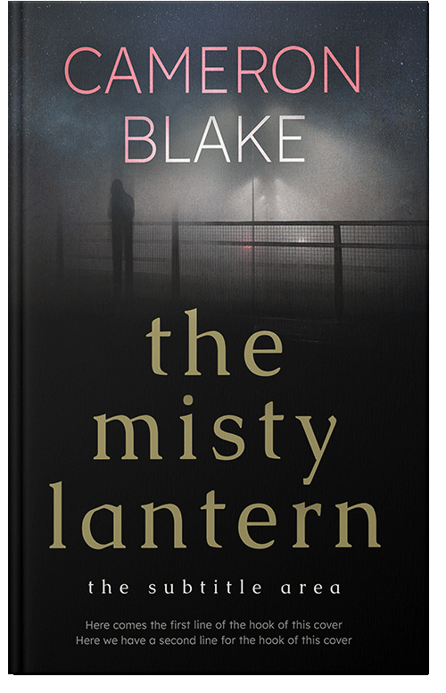 Front view of Premade Mystery & Thriller & Suspense Book Cover - Woodsmoke