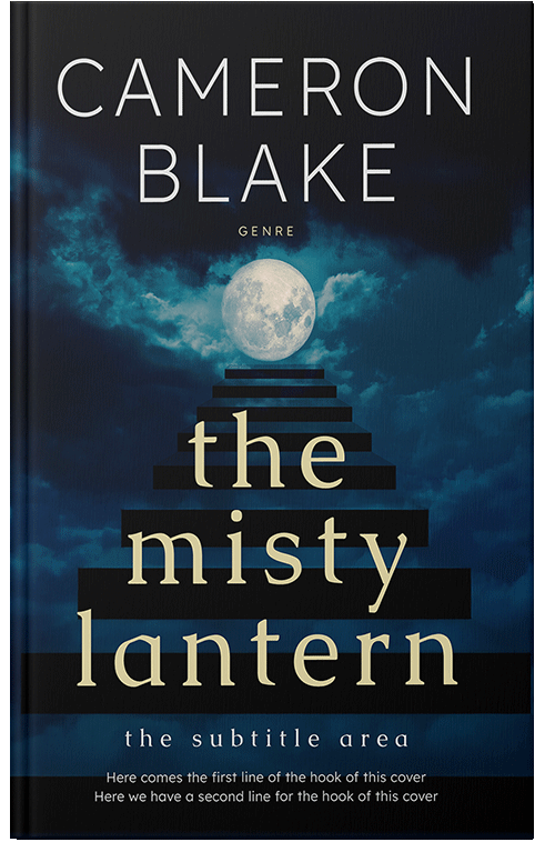 Front view of Premade Mystery & Thriller & Suspense Book Cover - Black Pearl