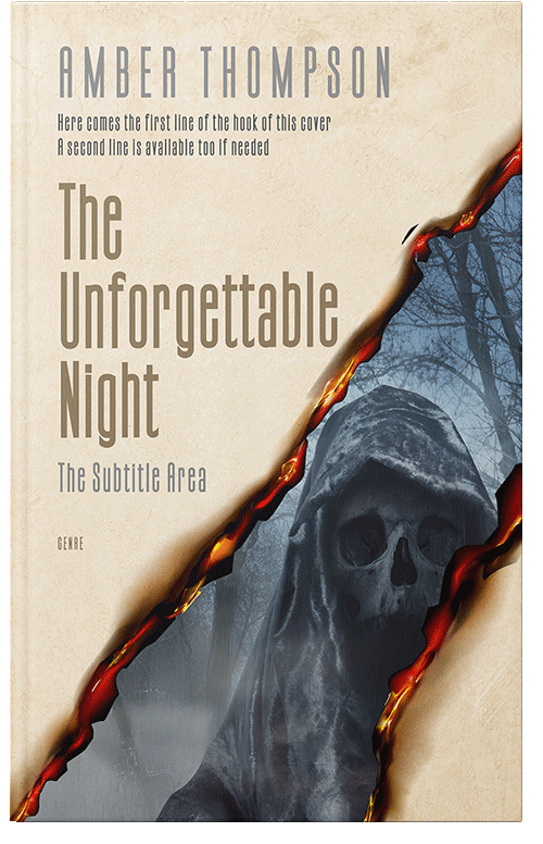 Front view of Premade Horror Book Cover - Tuna