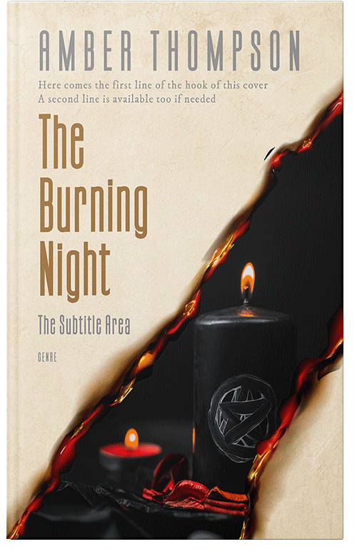 Front view of Premade Mystery & Thriller & Suspense Book Cover - Parchment