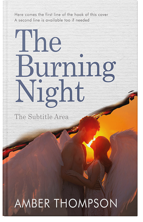 Front view of Premade Romance Book Cover - Gallery