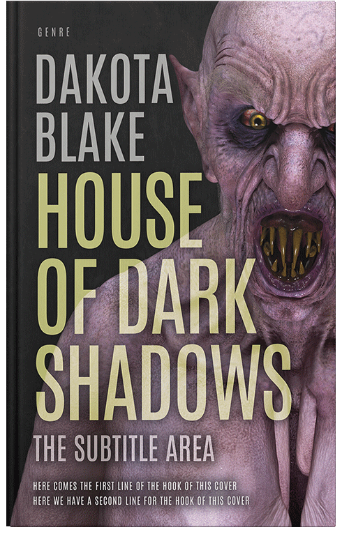 Front view of Premade Horror Book Cover - Thunder