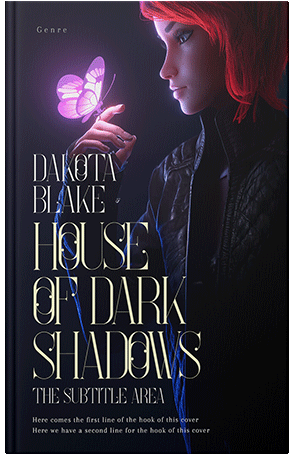 Pre Made Book Cover Black