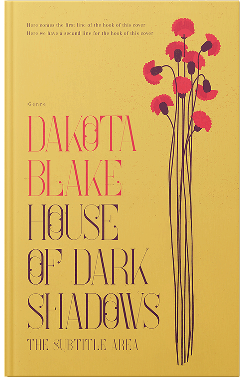 Front view of Premade Poetry Book Cover - Confetti