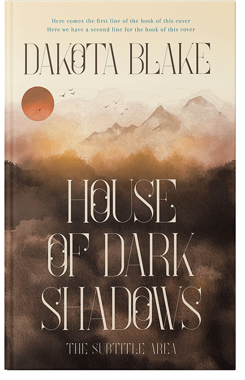 Front view of Premade Surreal Book Cover - Raffia