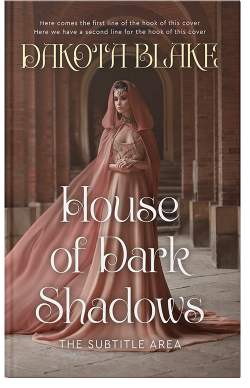 Front view of Premade Fantasy Book Cover - Metallic Bronze