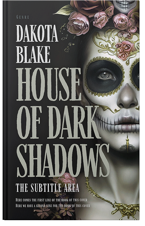 Front view of Premade Horror Book Cover - Dune