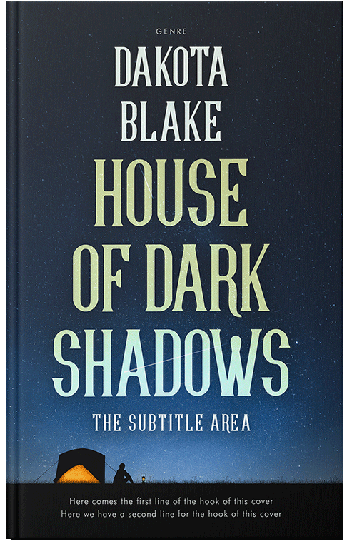 Front view of Premade Nature Book Cover - Firefly