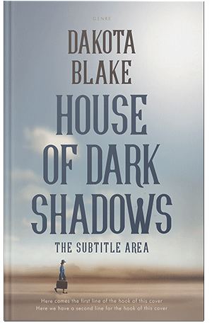 Pre Made Book Cover Silver Sand