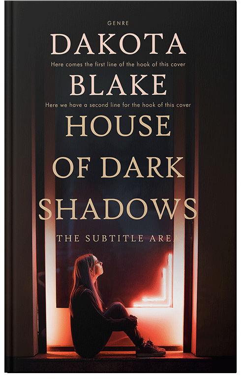 Front view of Premade Literary Fiction Book Cover - Petite Orchid