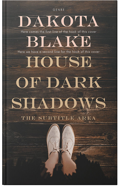 Front view of Premade Mystery & Thriller & Suspense Book Cover - Taupe