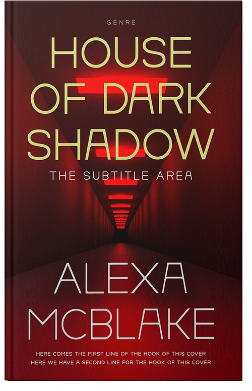 Front view of Premade Mystery & Thriller & Suspense Book Cover - Burnt Maroon