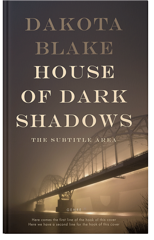 Front view of Premade Mystery & Thriller & Suspense Book Cover - Taupe