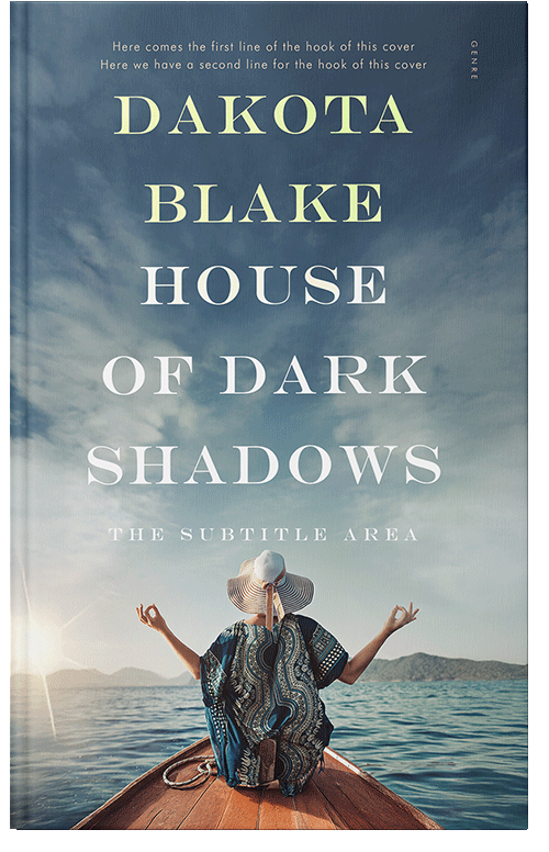 Front view of Premade Religion & Spirituality Book Cover - Blue Bayoux