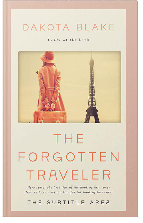 Front view of Premade Travel Book Cover - Parchment