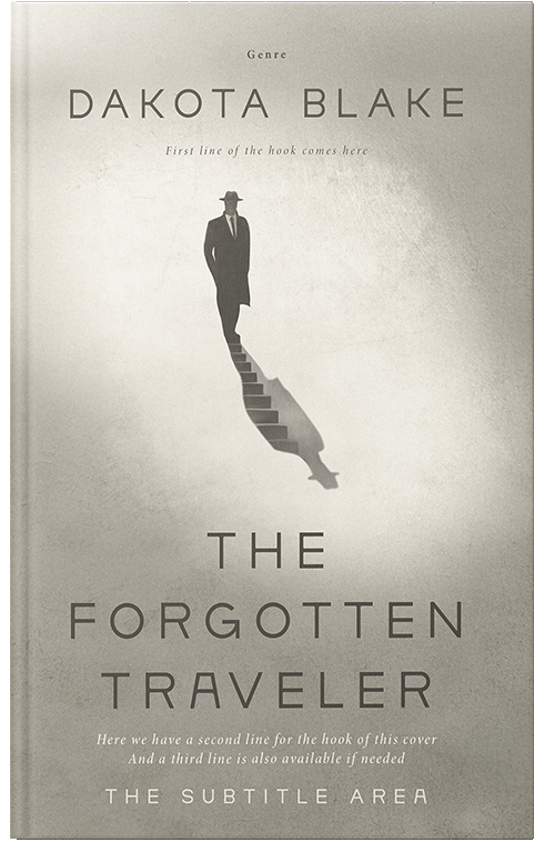 Front view of Premade Surreal Book Cover - Swirl