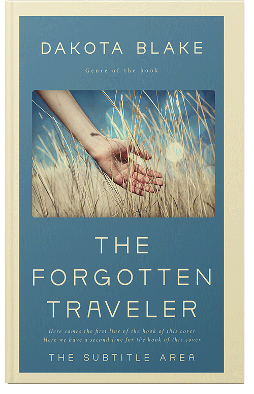 Front view of Premade Teen & Young Adult Book Cover - Smalt Blue