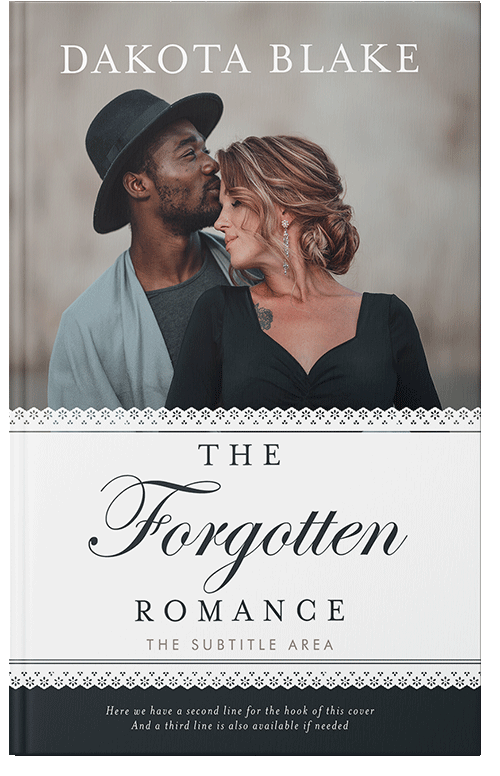 Front view of Premade Romance Book Cover - Cloudy