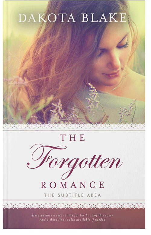 Front view of Premade Romance Book Cover - Coral Tree