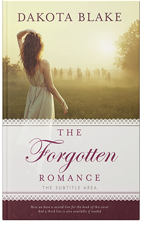 Pre Made Book Cover Yellow Metal